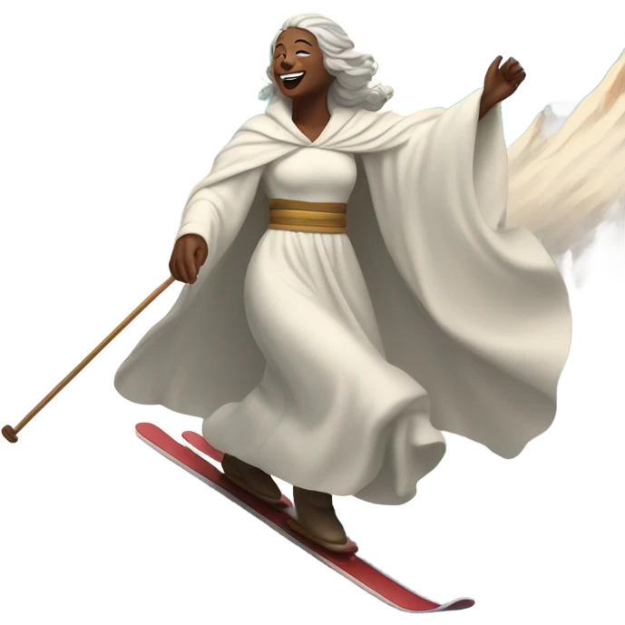 God skiing  emoji