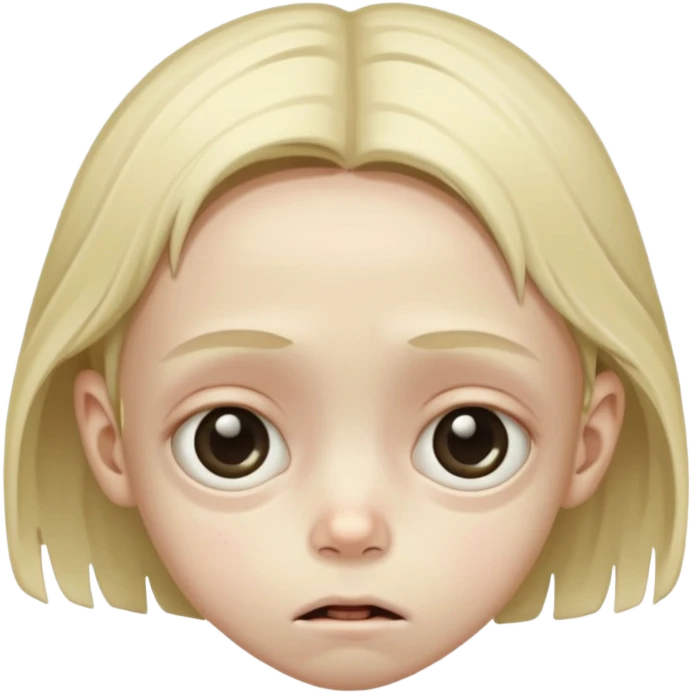 criança com corpo extremamente desnutrido emoji