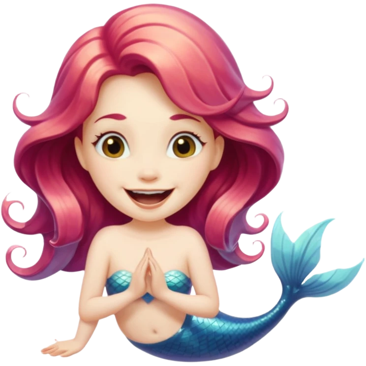 Mermaid Mouth disappeared emoji