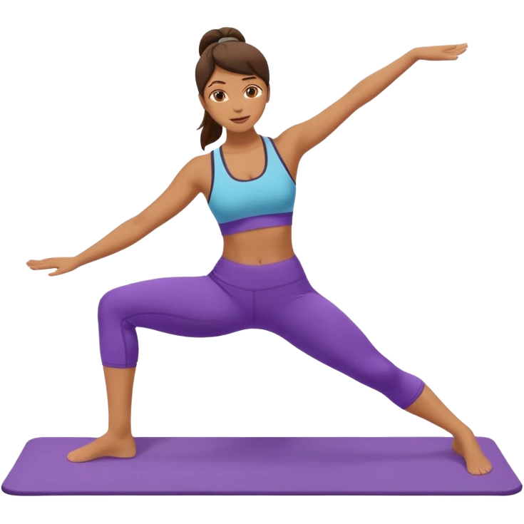 a woman doing pilates emoji