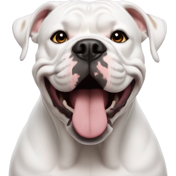 American bulldogs funny face emoji
