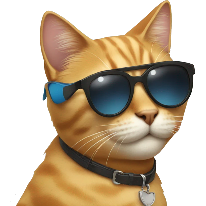 Cat with sunglasses emoji