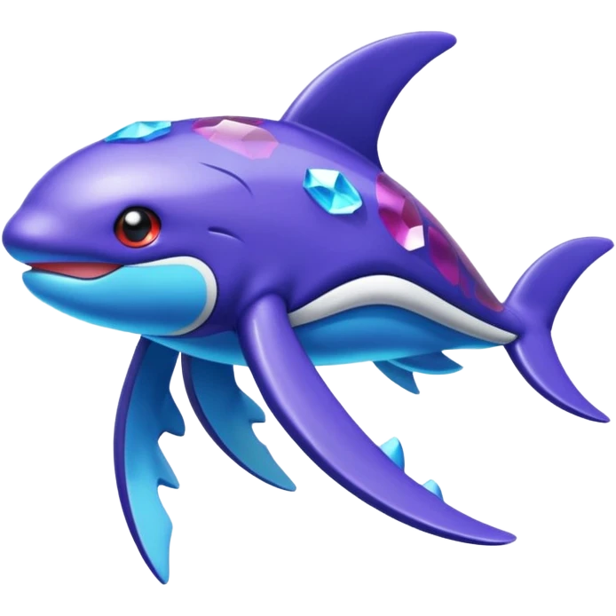 Pokemon legendary purple and cian crystal kyogre emoji