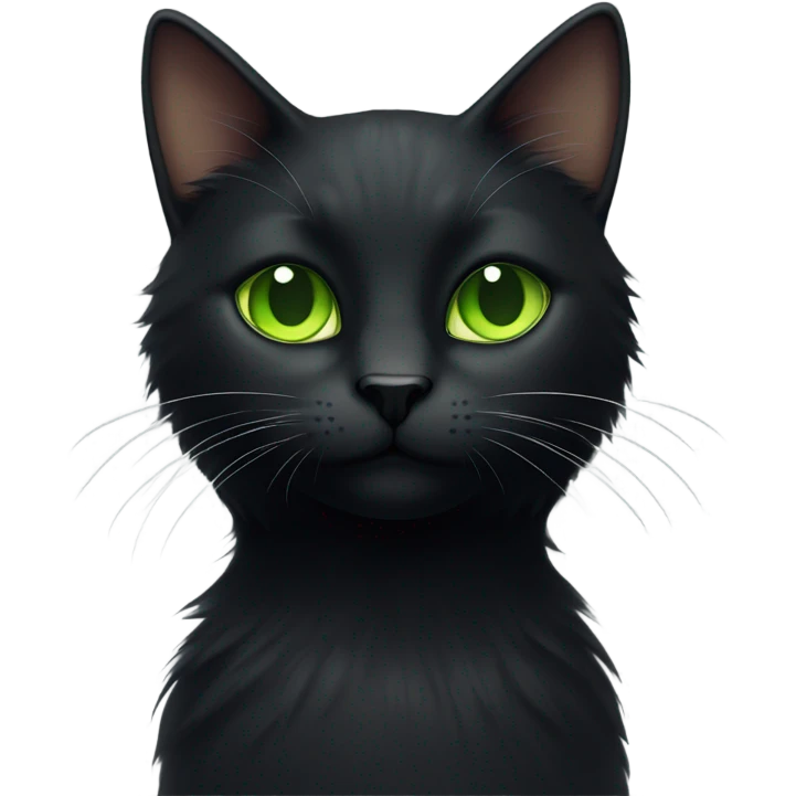 Black cat and gray cat emoji