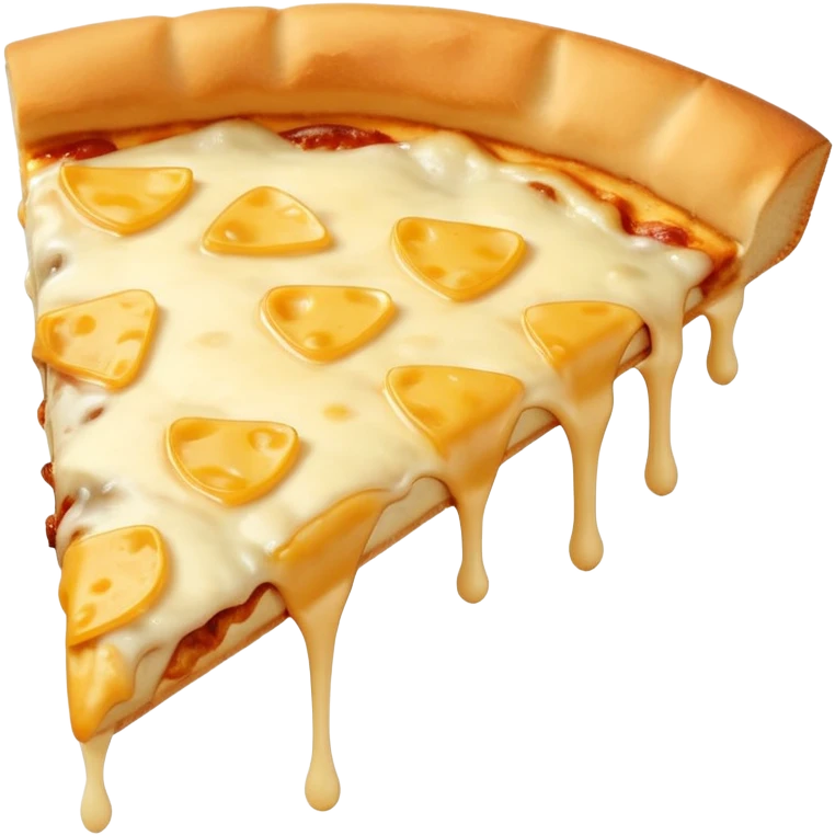Slice of plain cheese pizza emoji