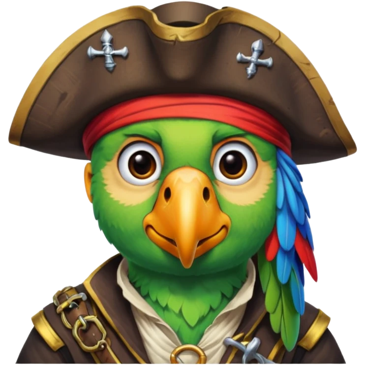 pirate and parrot emoji