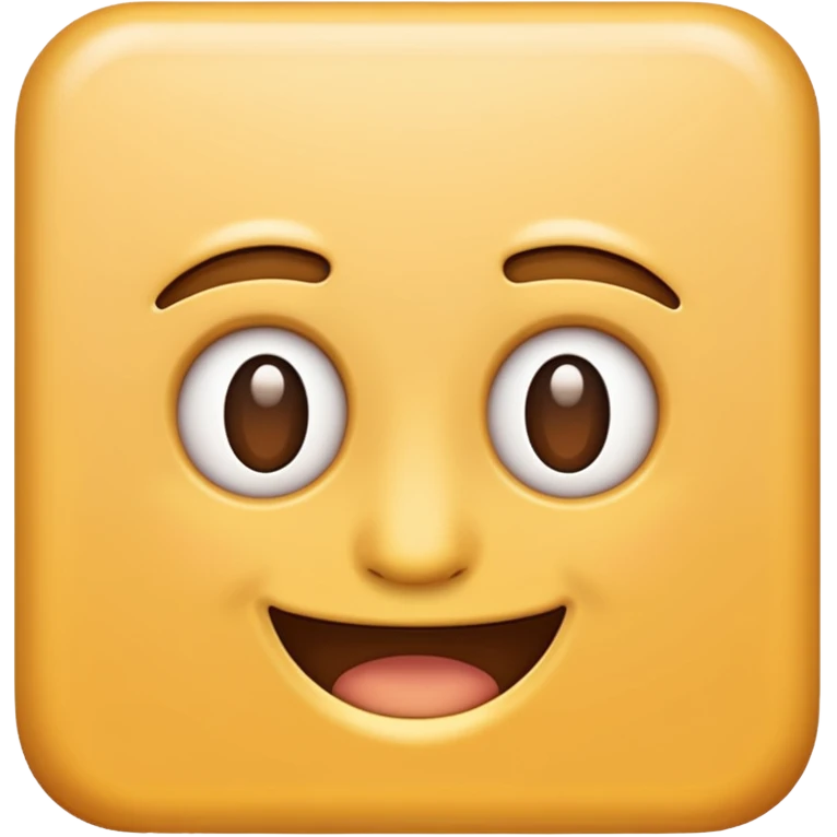 A white reactangle wall and face has this emoji :) emoji