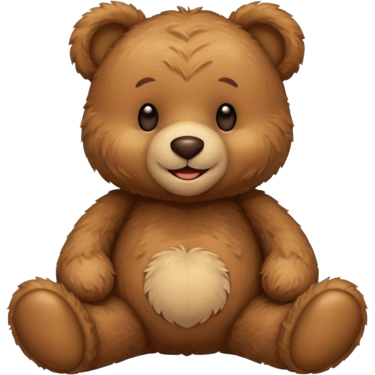 Create a playful and imaginative emoji scene featuring a teddy bear enjoying a cozy, cuddly moment. emoji