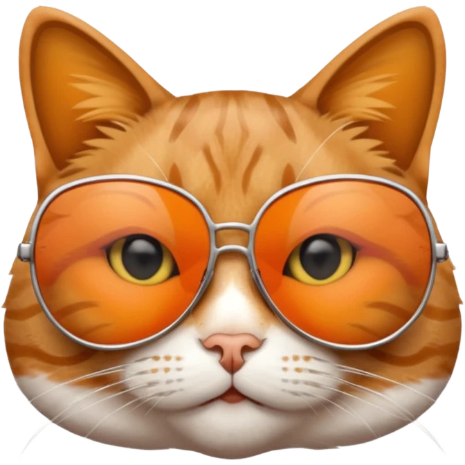 Cat wearing sunglasses emoji