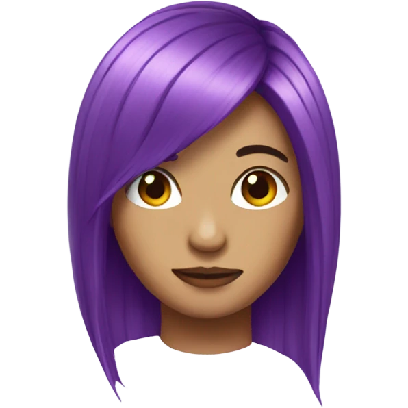 Purple hair  emoji