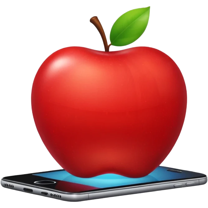 middle gray apple ELECTRONIC DEVICE emoji