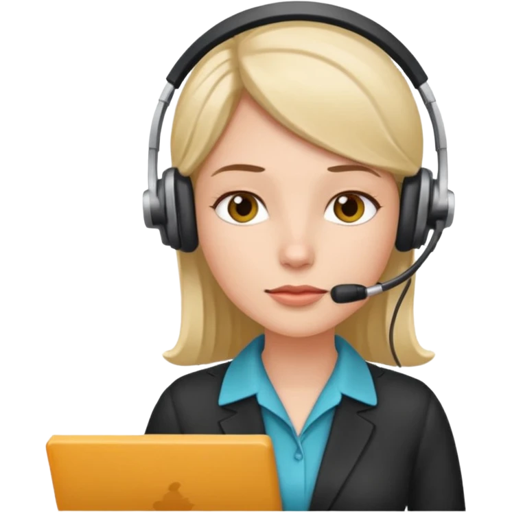 receptionist thinking emoji