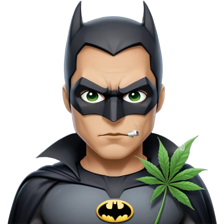 batman smoking weed emoji