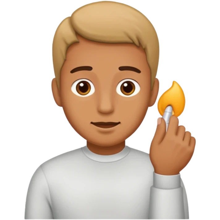 Guy stroking his penis  emoji