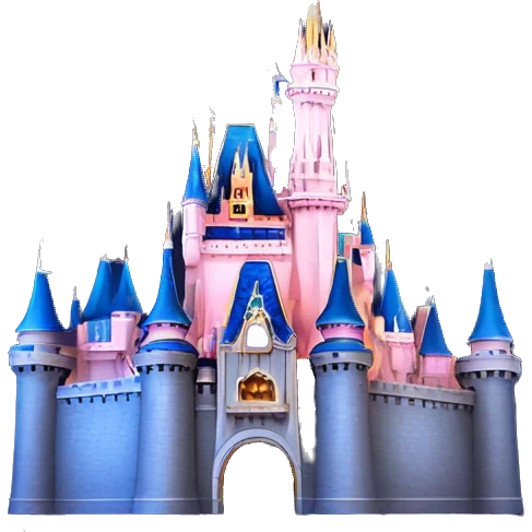 disney castle emoji with fireworks  emoji