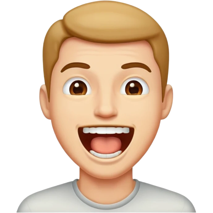Man with mouth open emoji