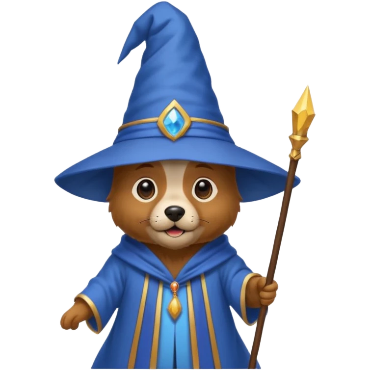 Dog wizard emoji