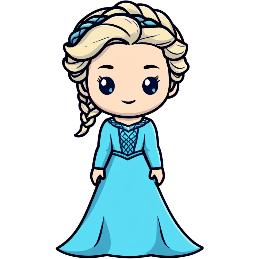 Elsa from Frozen Disney princess emoji