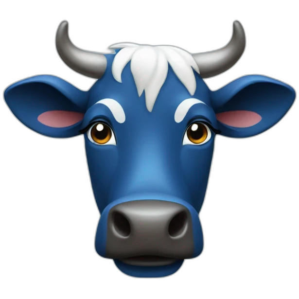 Vache bleu emoji