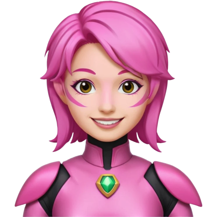 pink power ranger, woman emoji emoji
