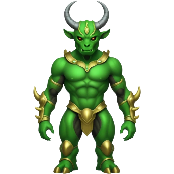Alien minotaur emoji