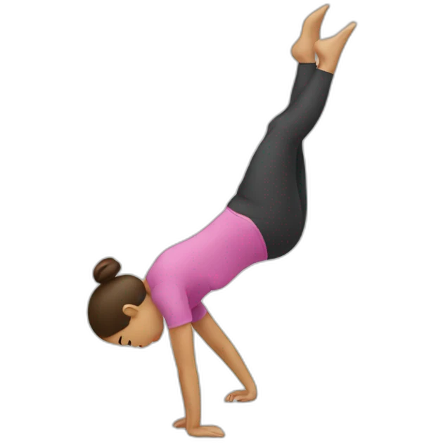 woman doing somersault emoji