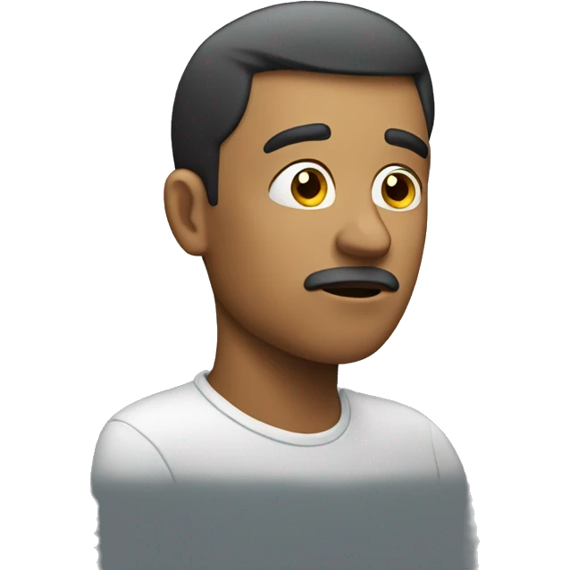 Man thinking about something emoji