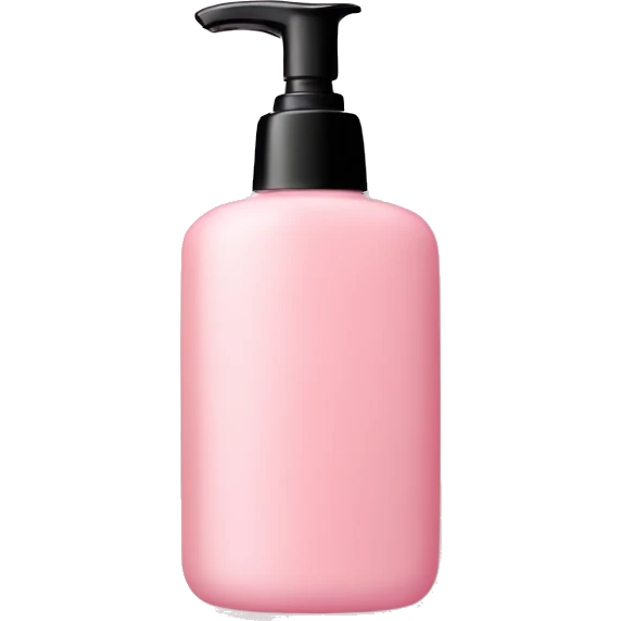 Pastel pink shower gel emoji