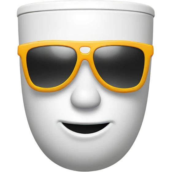 Toilet with sun glasses  emoji