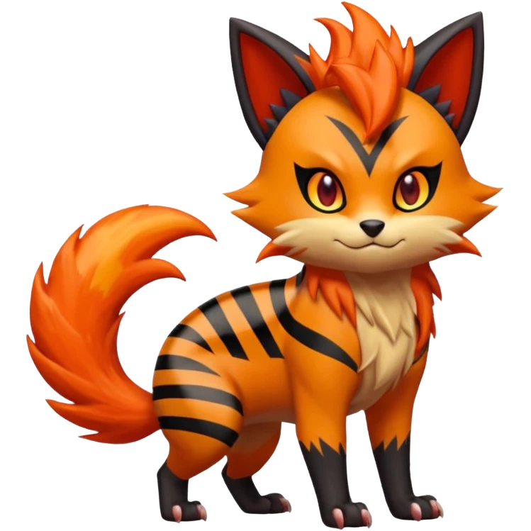 Zorua-Torracat-Fakémon-hybrid-creature (full body)  emoji