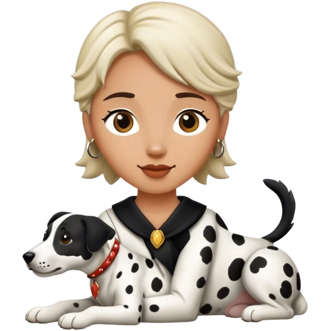 Belgium shepherd with Dalmatian  emoji