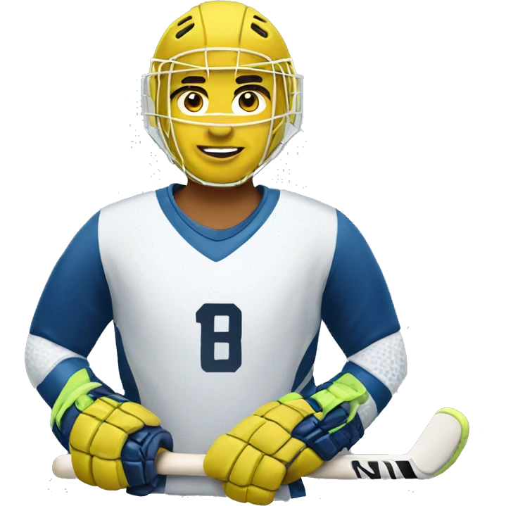 Field hockey goalkeeper emoji