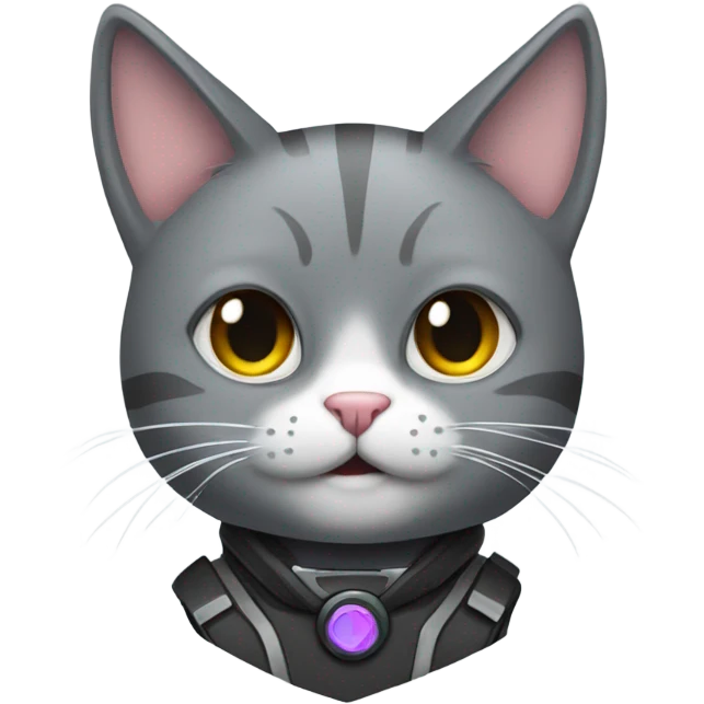 gray cat gamer emoji