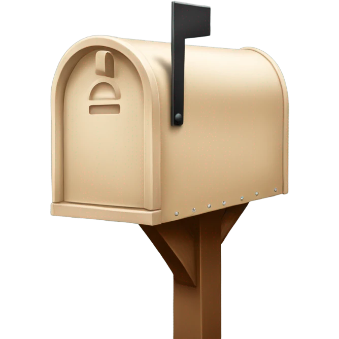 beige mailbox emoji