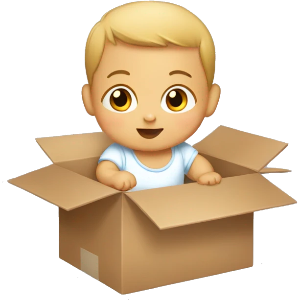 a baby doing the box  emoji