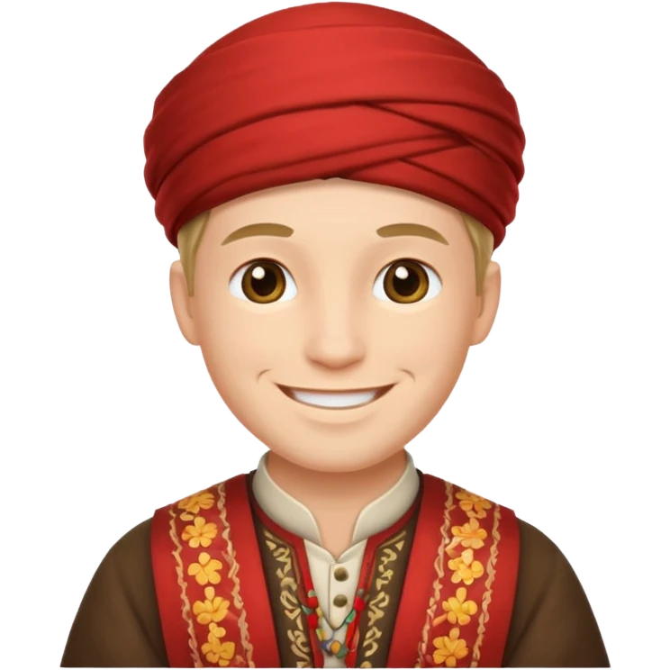 A guy with traditional clothes from midsummer festival  emoji
