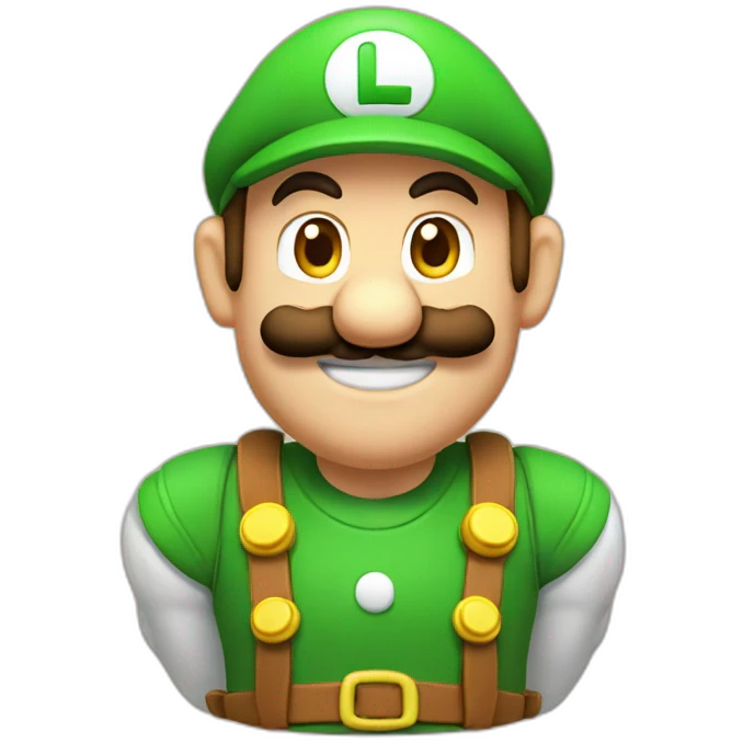 Luigi sur peach emoji