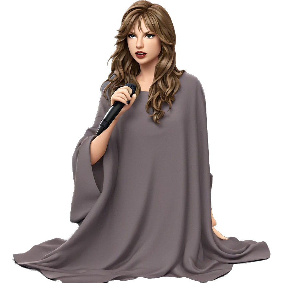 singer with long brown hair emoji
