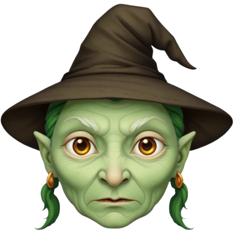 Crazy Witch face character face only front face

 emoji
