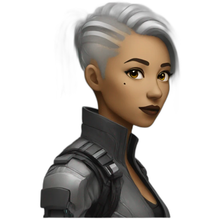 cyberpunk woman emoji