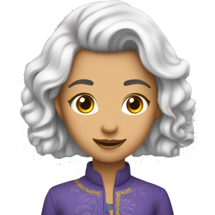 девушка брюнетка с очками  emoji