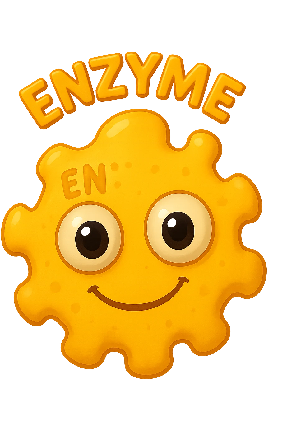 emoji con enzima umano con occhi 3d emoji
