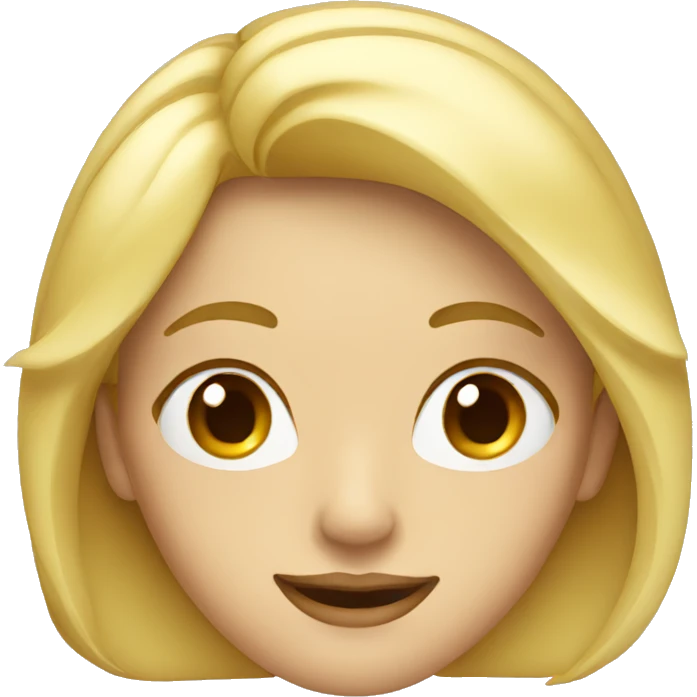 blond lady with blond hair wink eye  emoji