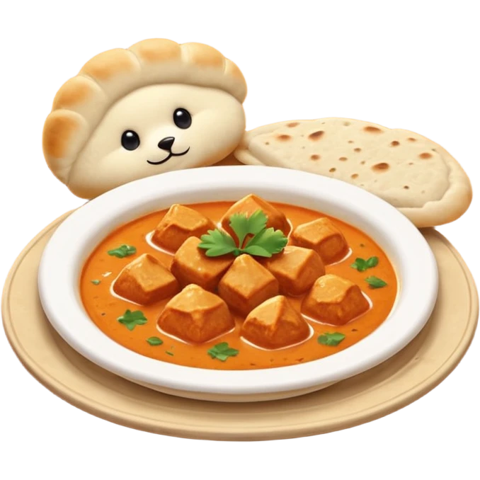 butter chicken and naan bread emoji