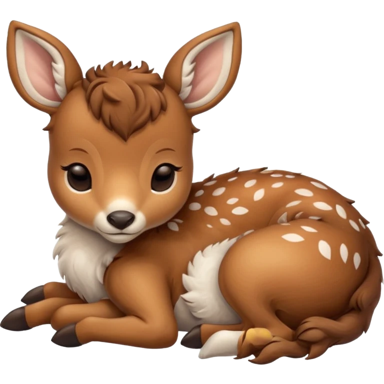 Baby deer sleepinh emoji