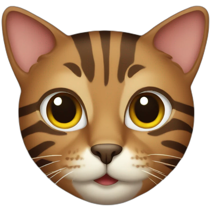 brown striped cat emoji