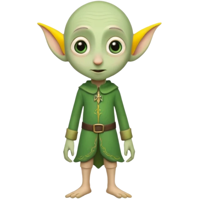 Dobby standing up without hair emoji
