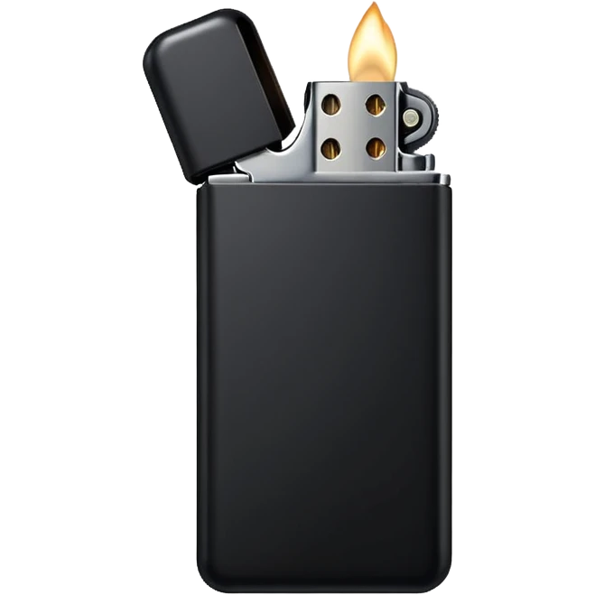 black lighter emoji