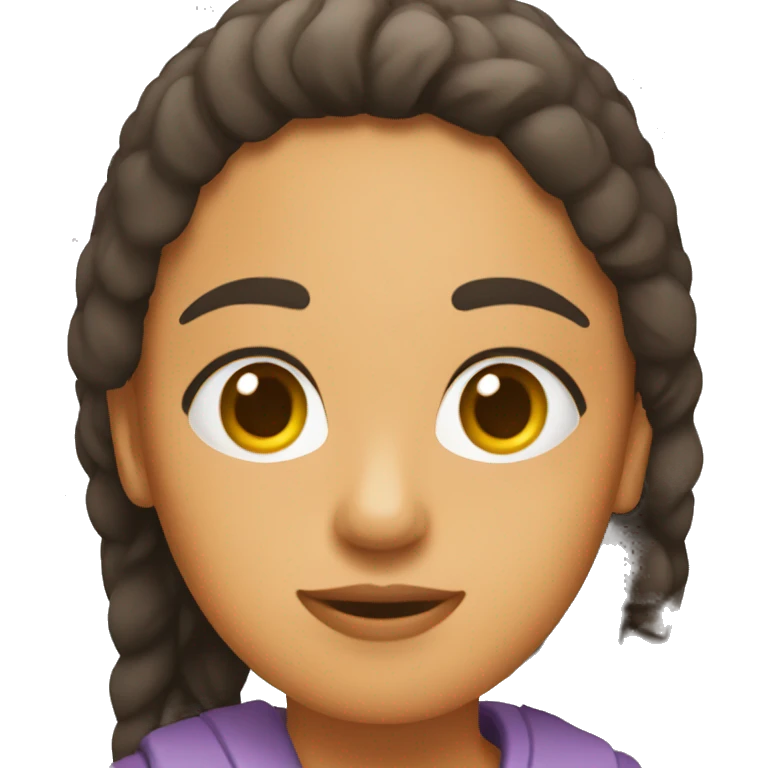 Chica haicnedo sentadillas emoji