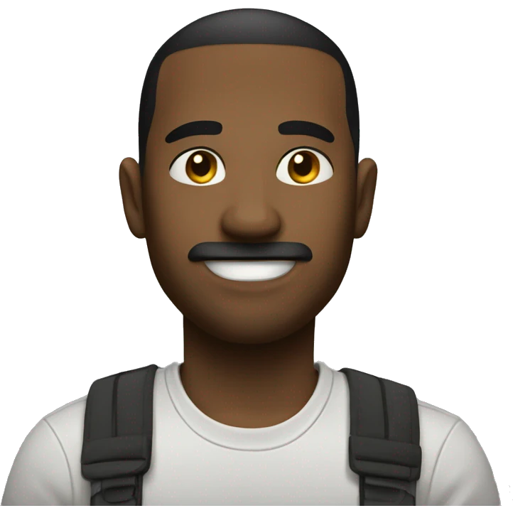 Чёрная футболка emoji